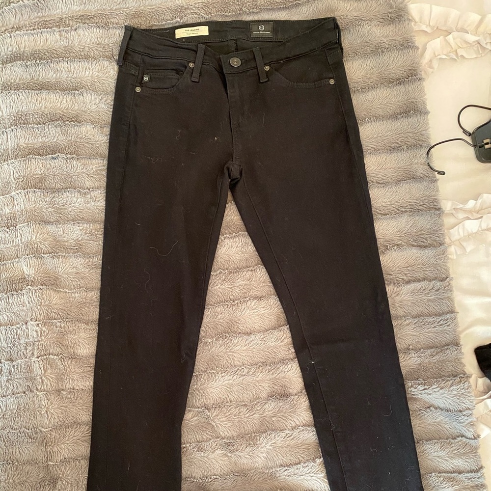 Black AG Super Skinny Jeans